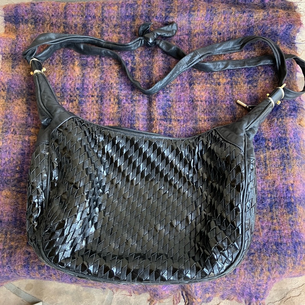 Vintage Meyer’s Elegant Black Leather Women's Bag